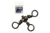 MUSTAD BARREL THREE WAY CROSS SWIVEL 2/0 6DB/CSOMAG