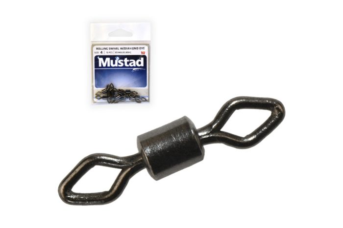 MUSTAD ROLLING SWIVEL W/DIAMOND EYE 4 10DB/CSOMAG