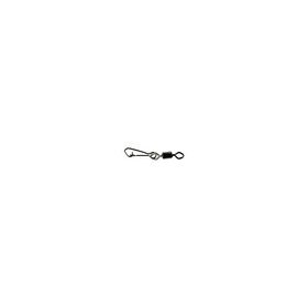  MUSTAD ROLLING SWIVEL W/DIAMOND EYE & J-SNAP 4 BLACK NICKEL 10DB/CSOMAG