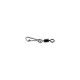 MUSTAD ROLLING SWIVEL W/DIAMOND EYE & J-SNAP 4 BLACK NICKEL 10DB/CSOMAG