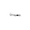 MUSTAD ROLLING SWIVEL W/DIAMOND EYE & J-SNAP 10 BLACK NICKEL 10DB/CSOMAG