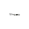 MUSTAD ROLLING SWIVEL W/DIAMOND EYE & J-SNAP 14 BLACK NICKEL 10DB/CSOMAG