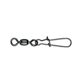   MUSTAD CRANE SWIVEL W/NICE SNAP (SANXUI STYLE) 1 BLACK NICKEL 10DB/CSOMAG
