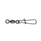 MUSTAD CRANE SWIVEL W/NICE SNAP (SANXUI STYLE) 1/0 BLACK NICKEL 6DB/CSOMAG