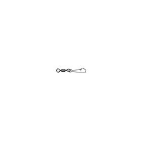   MUSTAD ROLLING SWIVEL ROUND EYE W/HOOK SNAP 2 BLACK NICKEL 10DB/CSOMAG