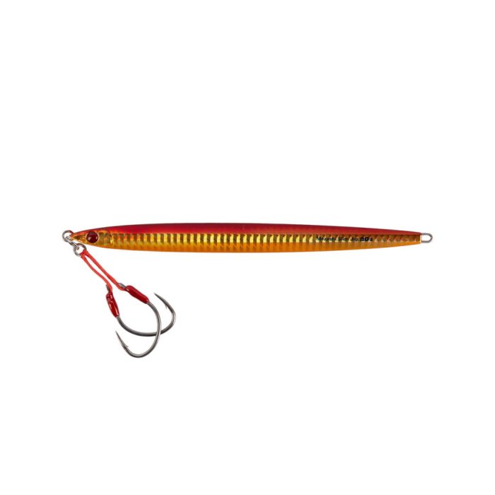 MUSTAD MEZASHI SLIM JIG 100G  001 RED GLOW/GLOW