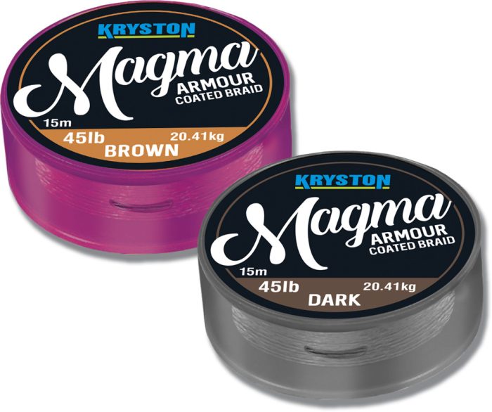 KRISTON Magma Armour Coated Braid 45Lbs 15m Brown