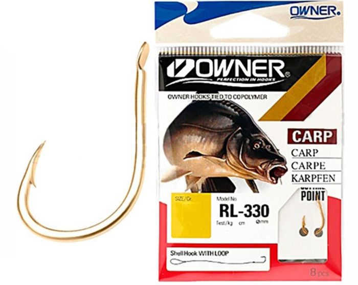 OWNER előkötött pontyozó horog 50330 CUT GURE - 2