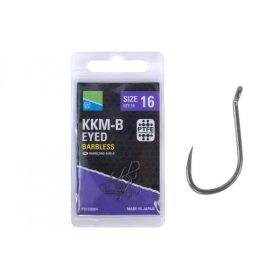 PRESTON KKM-B Barbless Hooks füles horog Size 16