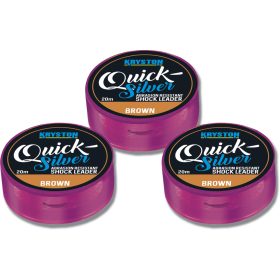 KRISTON Quicksilver Shock Leader 45lbs 20m Brown