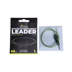   RIDGEMONKEY SPECTRE FLUOROCARBON UNI LEAD CLIP LEADER - CAMO GREEN BOJLIS SZERELÉK