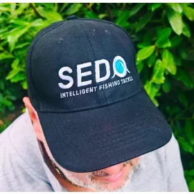 SEDO SEDO Fishing Hímzett Baseball Sapka Black