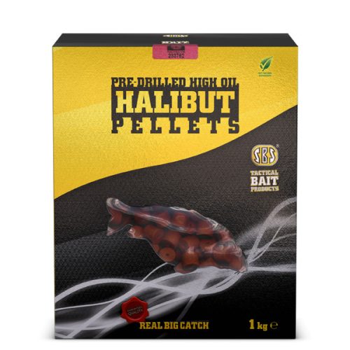 SBS Pre-drilled Fúrt Halibut Pellet 20 mm Fish (halas) 1kg