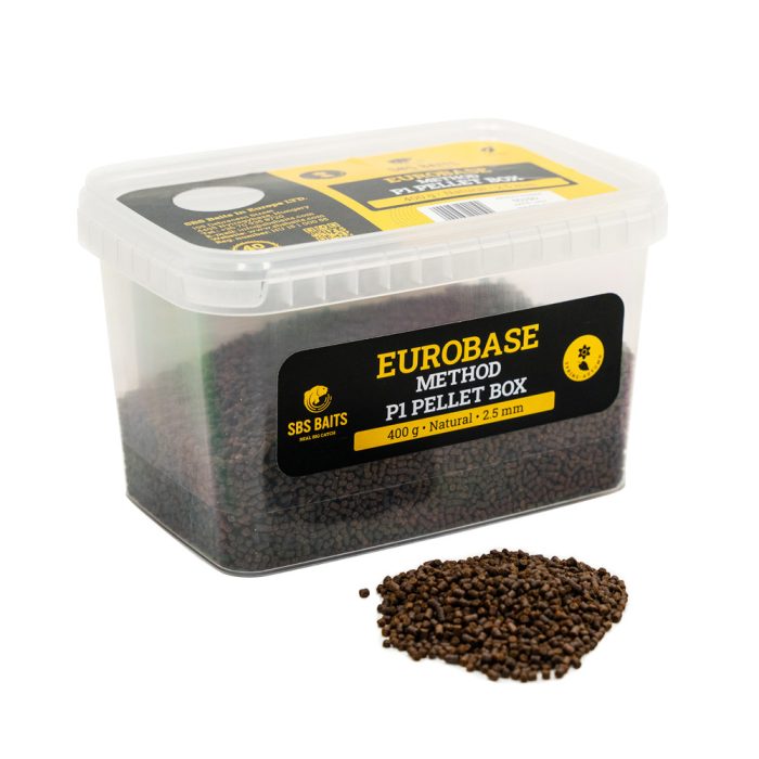 SBS Eurobase Method P1 Pellet Box Eurobase Method P1 Pellet Box (hideg vízre) Natural - spring-autumn 2.5 mm 400g