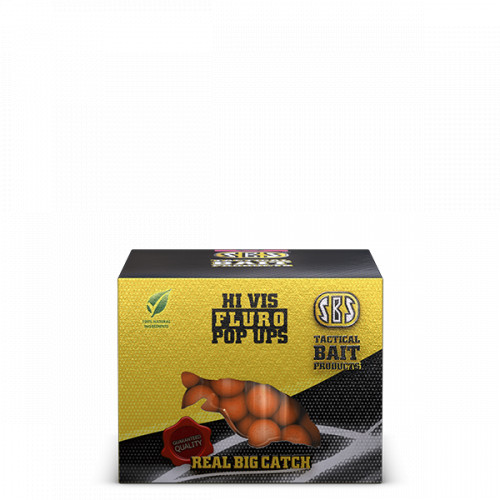 SBS Fluro Pop Ups (Orange) Fluro pop up (lebegő horogcsali - narancssárga) 10 mm Squid & Octopus 20g