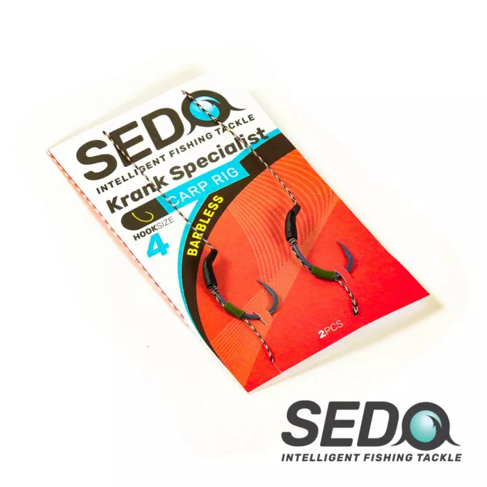 SEDO Krank Specialist Barbless  - Szakáll Nélküli Előkötött bojlis horog előke - 6