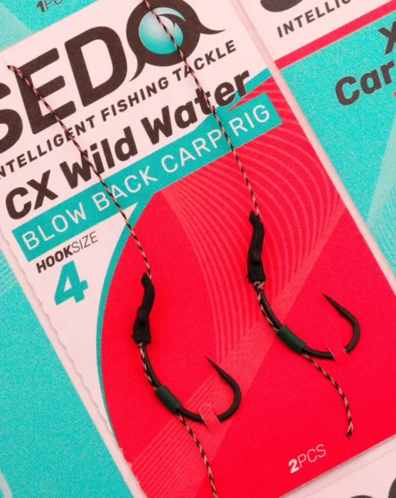 SEDO CX Wild Water Blow Back Előkötött Bojlis Előke - 6