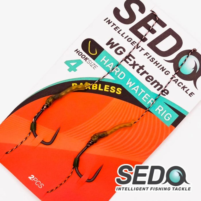 SEDO WG Extreme Barbless Hard Water Előkötött Bojlis Előke - 6