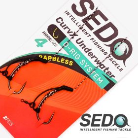   SEDO CurvX Underwater Barbless D Rig System Előkötött Bojlis Előke - 4