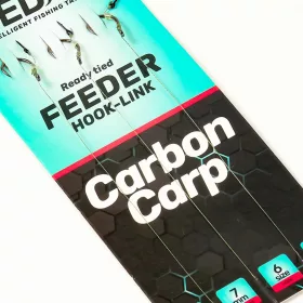  SEDO Carbon Carp Feeder előkötött Feeder előke - 6-os 0.10mm fonott damil - 7mm tüske