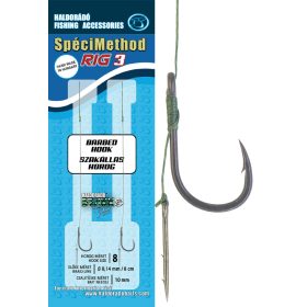   Haldorádó SpéciMethod Rig3 Braid 10 mm / 8 barbed előkötött horog