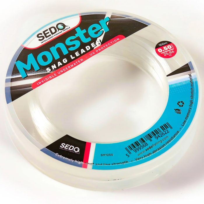 SEDO Monster Snag Leader - Invisible 100 Méter - 0.45mm 22.98kg