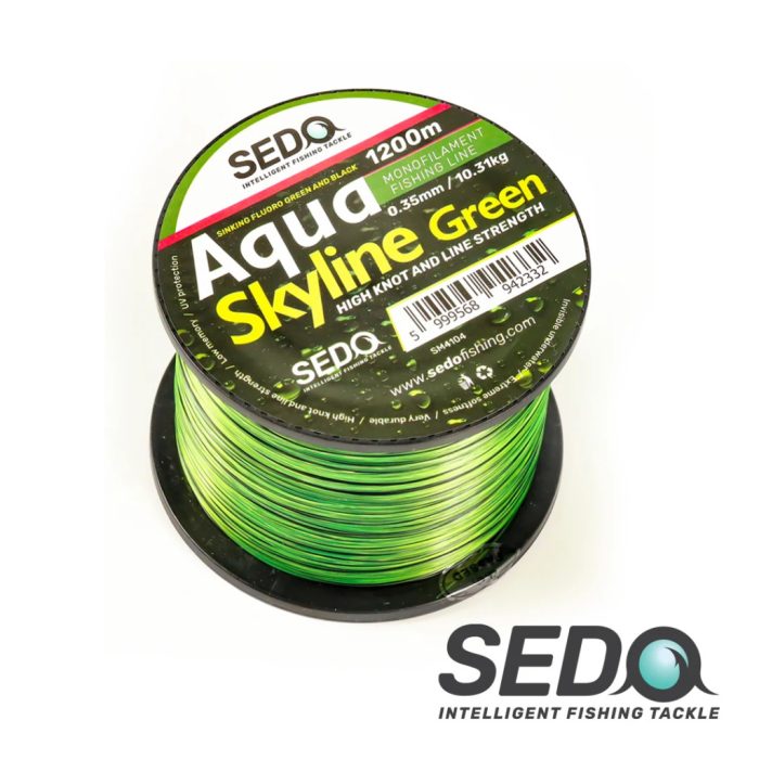 SEDO SEDO Aqua Skyline Green 1200 Méter Monofil Horgász Zsinór - 0.225mm 5.15kg
