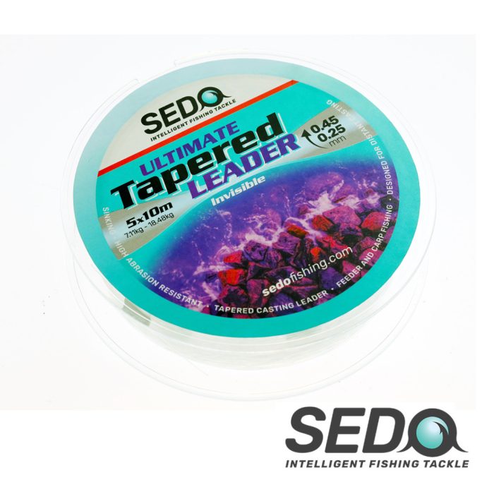 SEDO Ultimate Tapered Leader 5x10m - 0.30mm - 0.50mm 9.64kg – 24.98kg