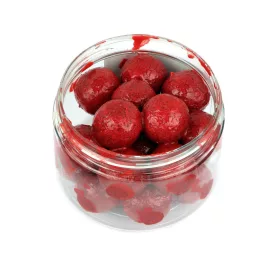 STÉG Stég Dipped boilie 100g 20mm Strawberry-Halibut