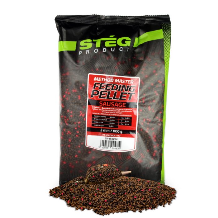 STÉG Stég Feeding Pellet 2mm 800g Sausage