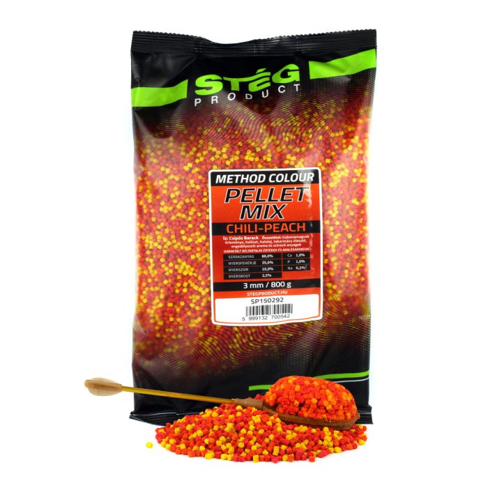 STÉG Stég Pellet Mix 3mm 800g Chili-Peach