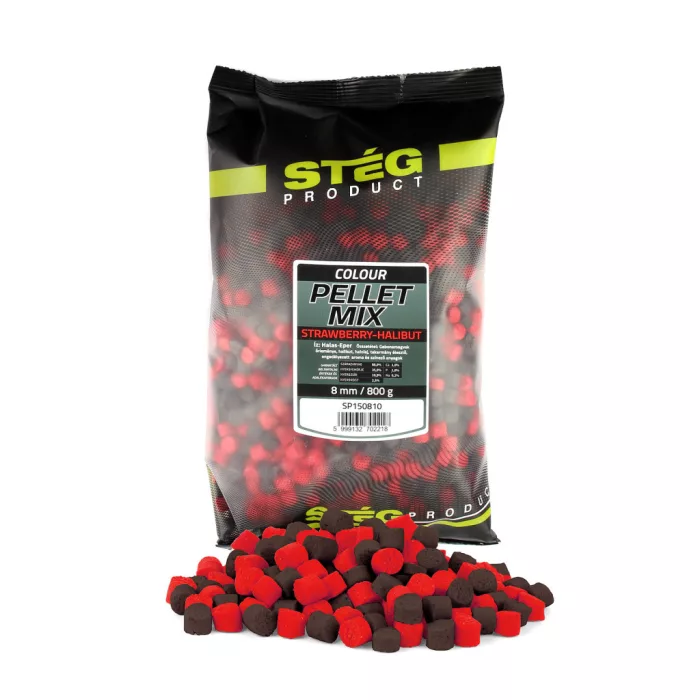STÉG Stég Pellet Mix 8mm 800g Strawberry-Halibut