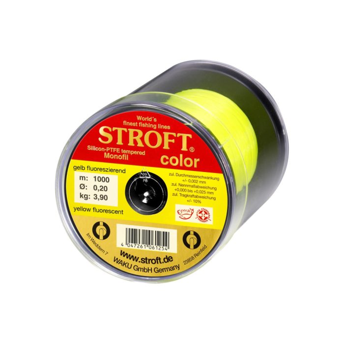 Stroft Color Yellow Fluorescent főzsinór 1000m  0,20mm