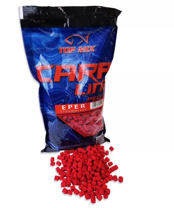 TOP MIX Carp Line etető pellet 8mm - Eper