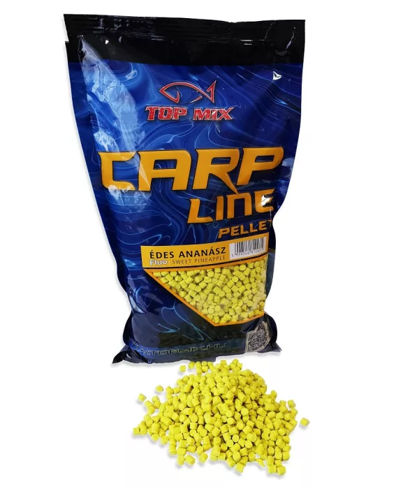 TOP MIX Carp Line Fluoro etető pellet 4,5mm - Édes Ananász