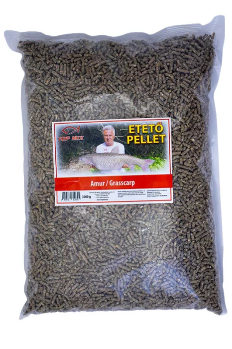 TOP MIX Etető pellet 3kg - Amur