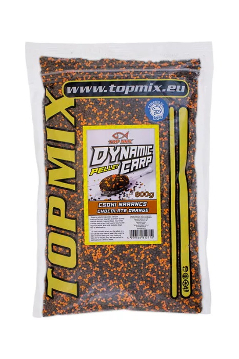 TOP MIX Dynamic Carp etető pellet,  Csoki Narancs