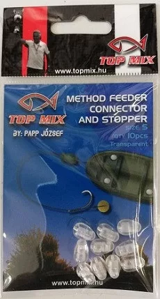 TOP MIX Method Feeder gyorskapocs, fluo clear "S