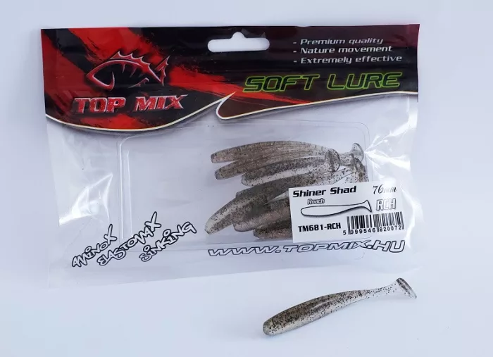 Top Mix Shiner Shad gumihal Roach 76 mm
