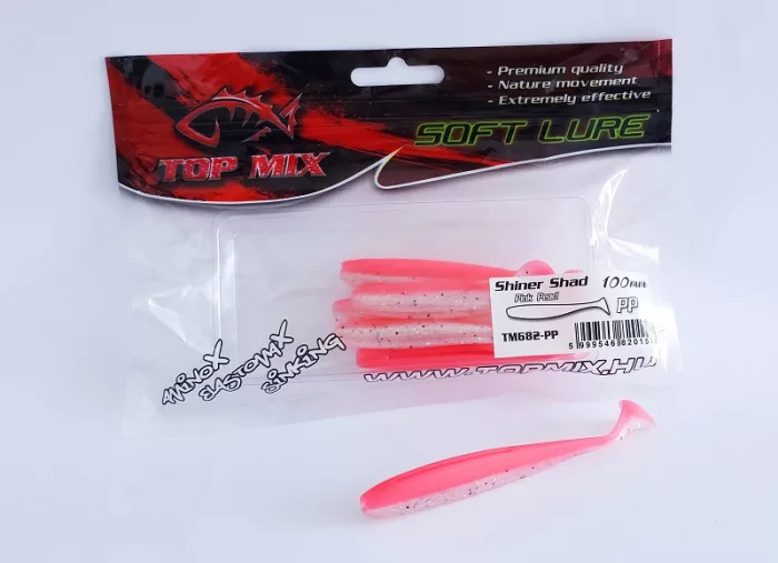 Top Mix Shiner Shad gumihal Pink Pearl 100 mm