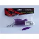 Top Mix Shiner Worm Purple Red 60 mm