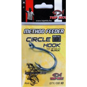 TOP MIX Method Feeder Circle Hook horog Barbless #8