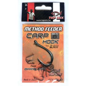TOP MIX Method Feeder Carp Hook horog Barbless #6