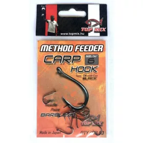 TOP MIX Method Feeder Carp Hook horog Barbless #6