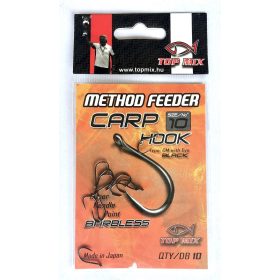 TOP MIX Method Feeder Carp Hook horog Barbless #10