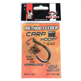 TOP MIX Method Feeder Carp Hook horog Barbless #12