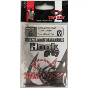 TOP MIX Method Feeder horog #6 fekete