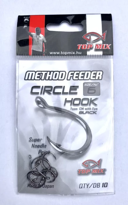 TOP MIX Method Feeder Circle Hook horog #6
