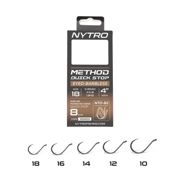 NYTRO NTO-B2 ELŐKÖTÖTT SZAKÁLL NÉLKÜLI QUICK-STOP METHOD ELŐKE 10 CM 18/0,15MM