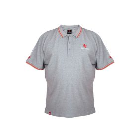 NYTRO LIGHT MARL GREY POLO SHIRT M